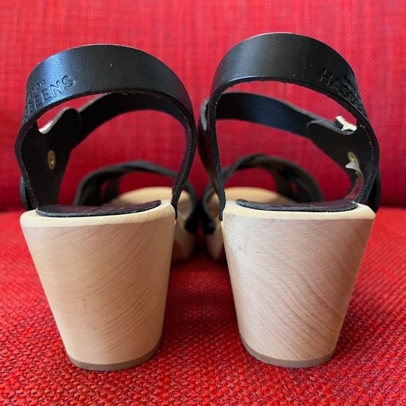 Swedish Hasbeens Black Sandals - NEVER WORN!!! - Picture 4 of 6